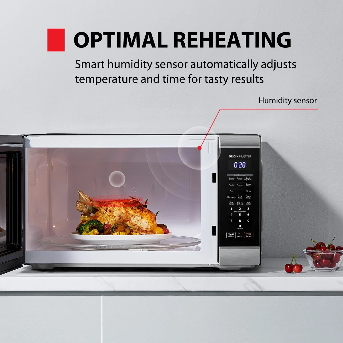 Toshiba Microwave Oven 2.2 Cu. Ft. 24.4 in Stainless Steel - WSI-EM22AST