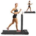 Bigzzia 2-in-1 Under Desk Treadmill, 2.5HP, 6.25MPH, 265 Lb