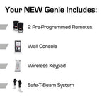 Genie SilentMax 1000 Garage Door Opener With 140V DC Motor - 3042-TKH