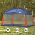 CAMPROS Screen House Canopy Tent, Blue, 12' x 10', 90in Center Height