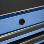 23-Drawer Heavy Duty Rolling Tool Chest And Top Cabinet Set, 56 in. W x 22 in. D, Matte Blue