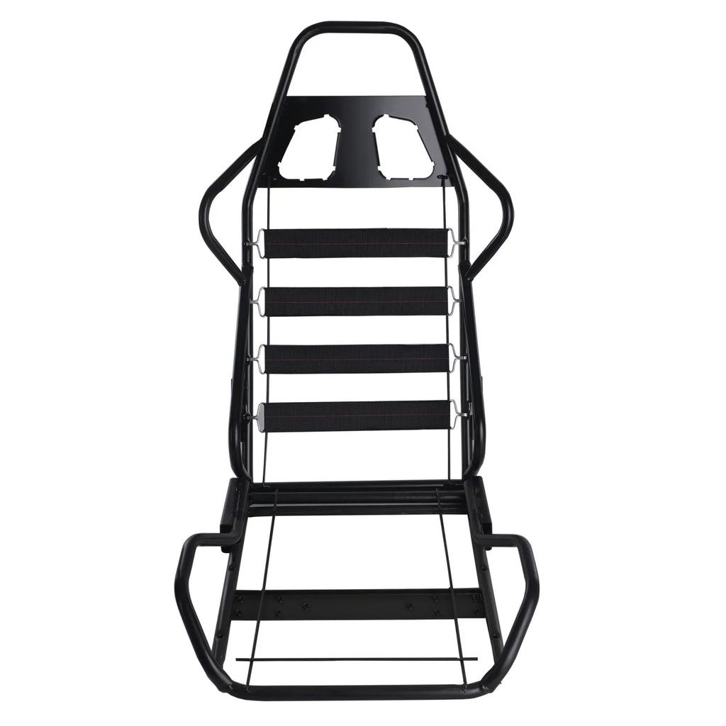Racing Seats, PVC With Suede Material, Double Slider Design, Black - 2 Pieces