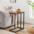 C-Shaped Sofa Side Tables, Set of 2, 11" D x 19" W x 24" H