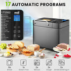 KBS Bread Machine, 710 Watts, 1, 1.5, 2 lb, Black