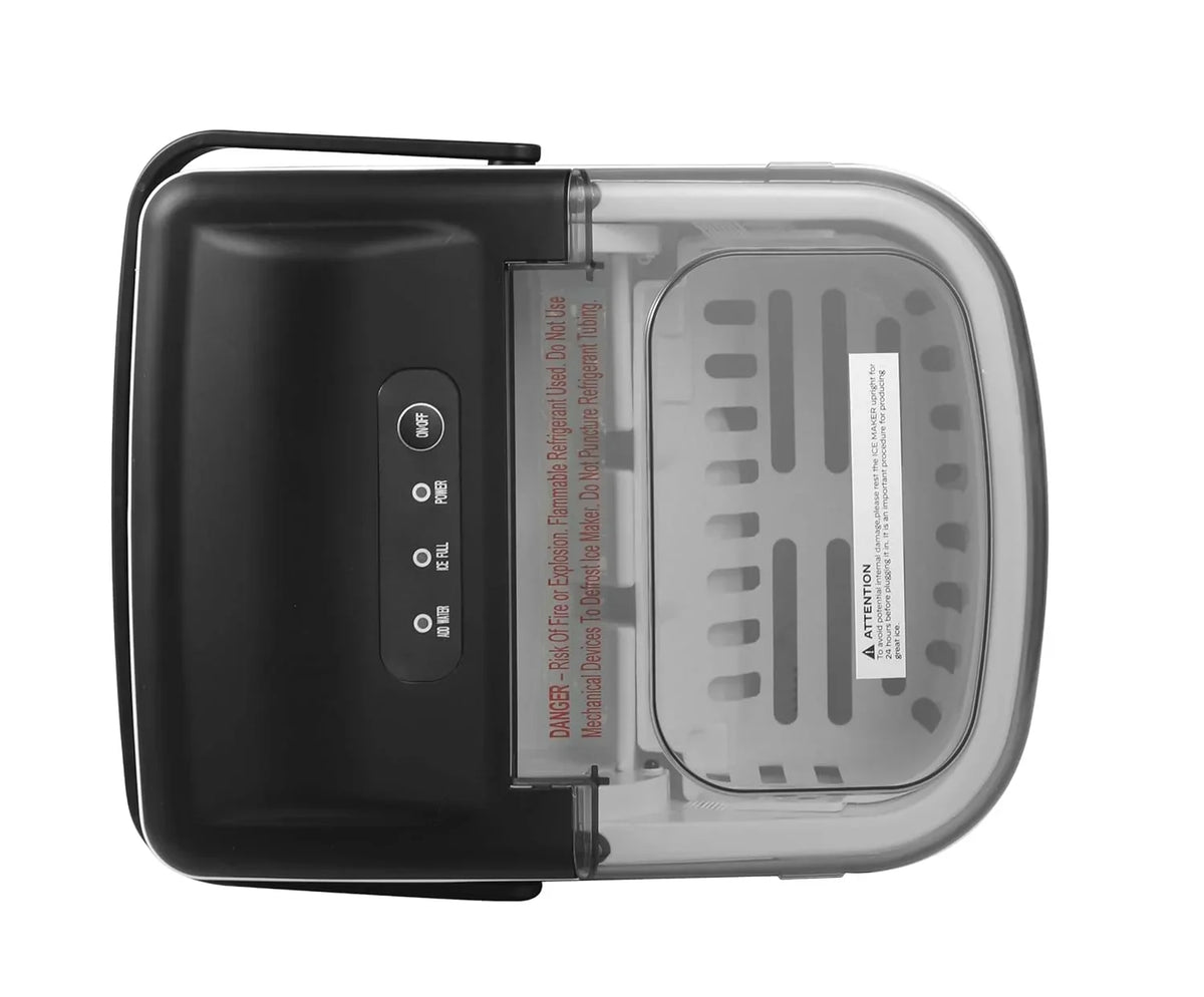 Countertop Ice Maker, 9 Bullet Ice, 26.5lbs/24H