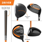 PGA Tour Right-Handed 10-Piece Kids Golf Club Stand Bag Set, Ages 8-12, Player Height 4ft 8in - 5ft 2in