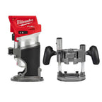 Milwaukee M18 Fuel 18V Lithium-Ion Brushless Cordless Compact Router With Plunge Base - 48-10-5601