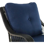 5-Piece Steel Patio Fire Pit Seating Set With Swivel Gliders - Orleans Collection