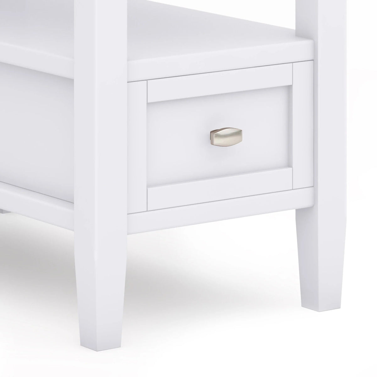 Solid Wood Narrow Side Table, 14 in Wide, 24 in D x 14 in W x 20 in H