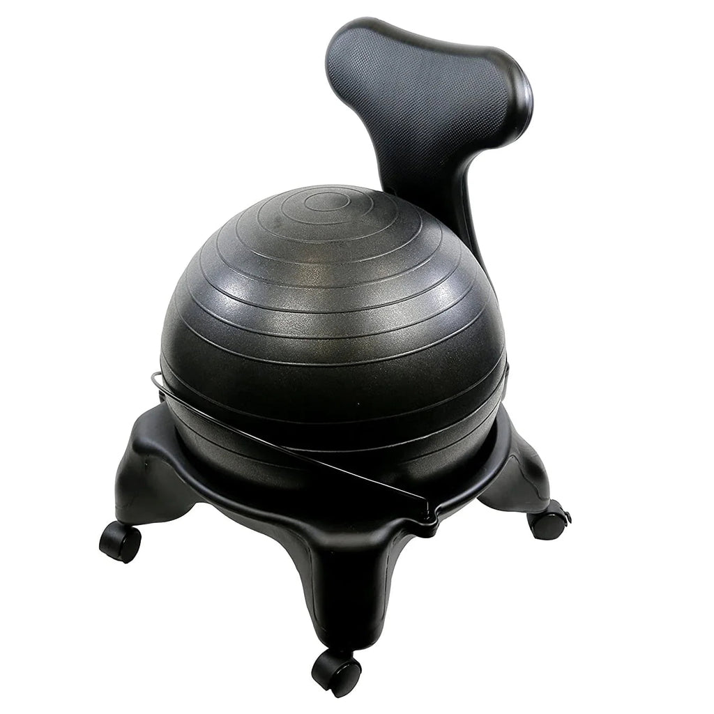 Cando Inflatable Ergonomic Exercise Ball Chair With Air Pump - 20 Inch
