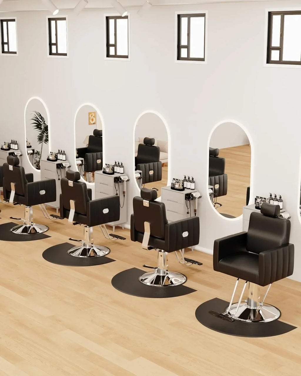 Baasha Reclining Salon Chair With Heavy Duty Hydraulic Pump