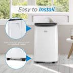 BLACK+DECKER Portable Air Conditioner 10,000 BTU for Rooms up to 450 Sq. Ft., White