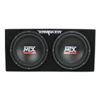 MTX Dual 12in 1200W Loaded Subwoofer Box With 1500W Amplifier And Capacitor - TNE212D