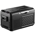 Simzlife Portable Car Refrigerator/Freezer, 19 QT (18 L), 12/24V DC and 110-240V AC, Black