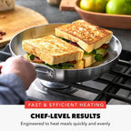 GreenPan x Bobby Flay 10 Piece Stainless Steel Tri-Ply Cookware Set - 8QT Stockpot