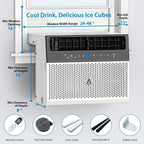 Window Air Conditioner 8000 BTU Up To 370 Sq. Ft. With Remote And App Control