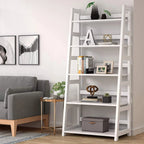 5-Tier Ladder Bookshelf Bookcase With 5 Shelves