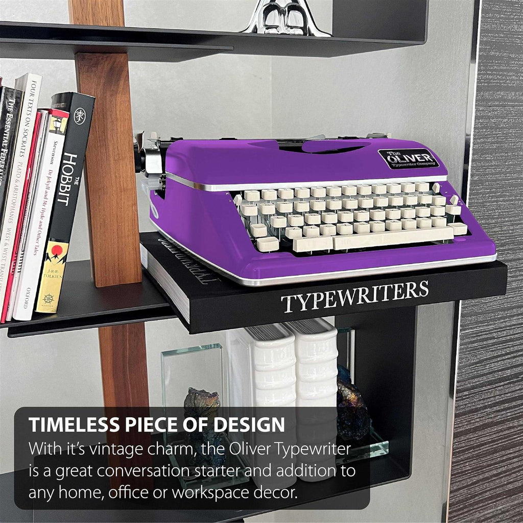 The Oliver Typewriter Company Manual Typewriter, Purple, 11-in Carriage