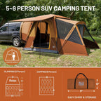 TIMBER RIDGE SUV Tent, 5-9 Person, 13' W x 10' L x 7.1' H