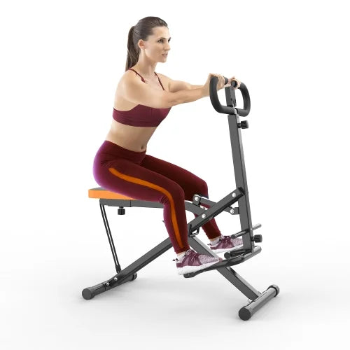 ACE-FIT Foldable Squat Machine With Resistance Bands, 250 LBS, 35.43in L x 22.83in W x 43.70in H
