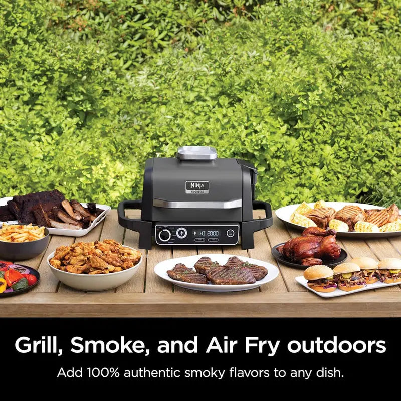 NINJA Woodfire Series 7-in-1 Portable Outdoor Grill & Smoker