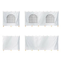 TentandTable Standard Waterproof Sidewall Kit for 8 ft Sides, White, 10 ft x 20 ft