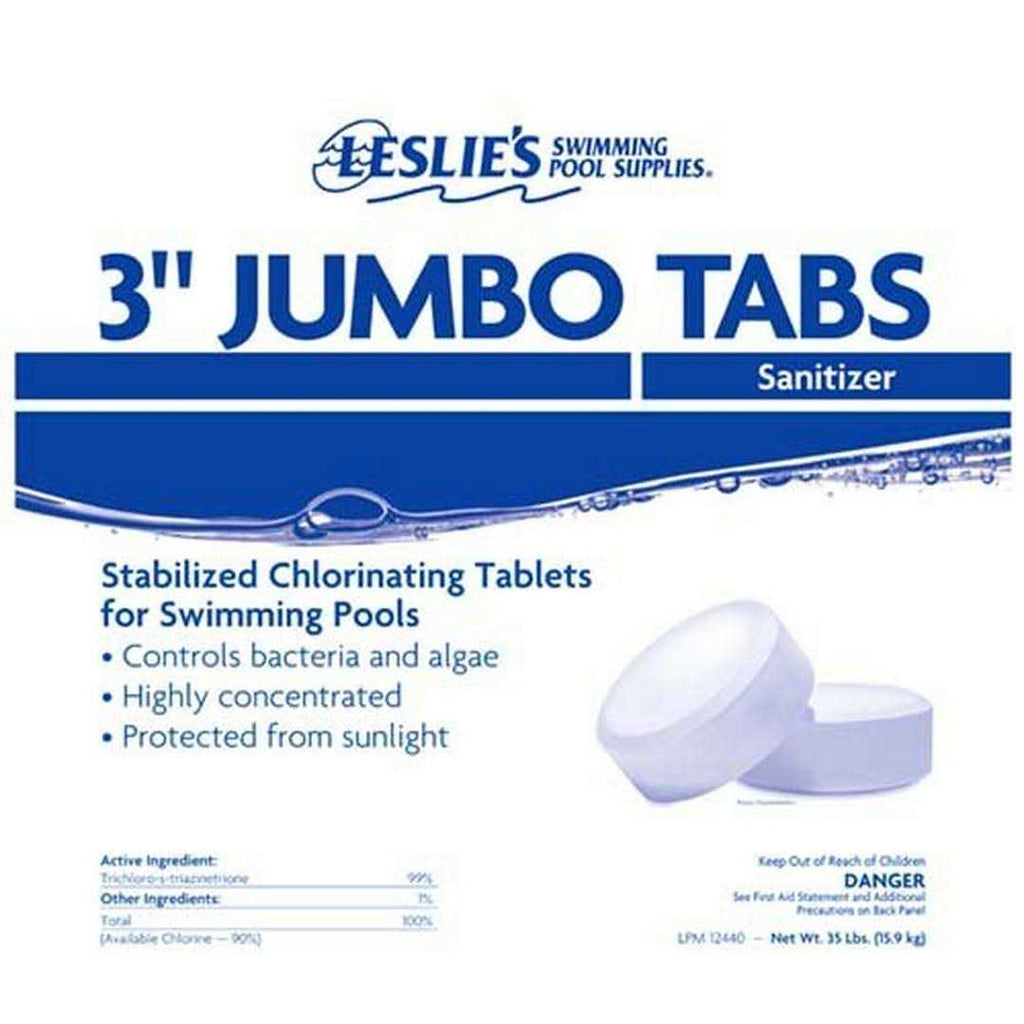 Leslie's 3-Inch Jumbo Chlorine Tablets For Swimming Pools