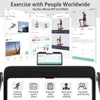 GYMAX 2-in-1 Folding Under Desk Treadmill With Speaker, App And Remote Control - 2.5HP