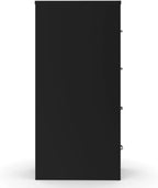 STAPLES 4-Drawer Lockable File Cabinet, Black, 25 in D x 15 in W