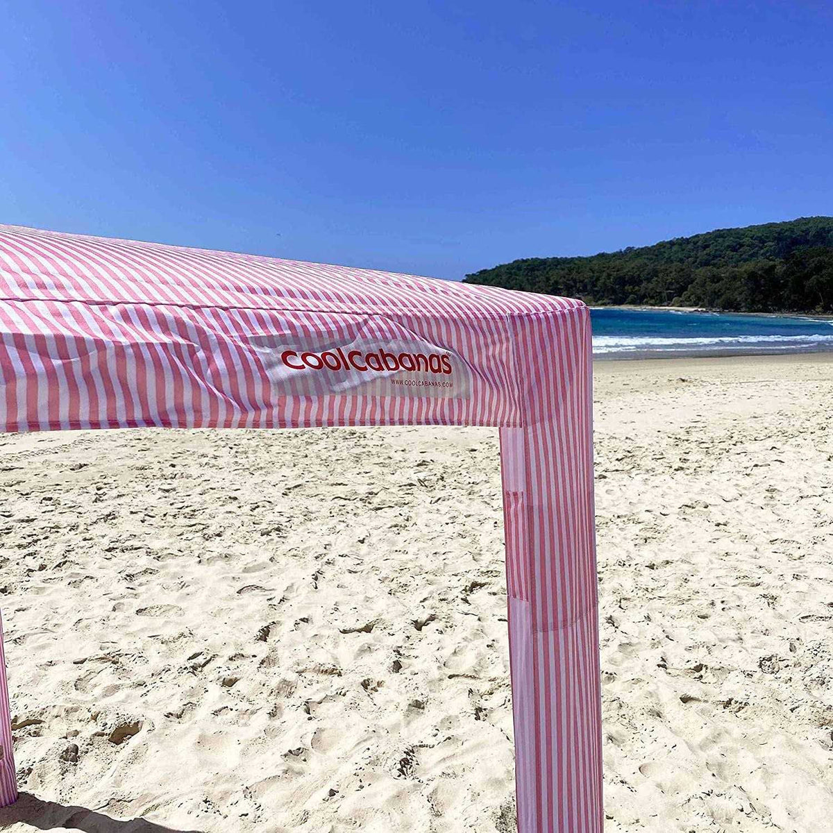CoolCabanas Large Cabana Sun Shelter, 64ft2 Shade, Beige Stripes - CoolCabana 5
