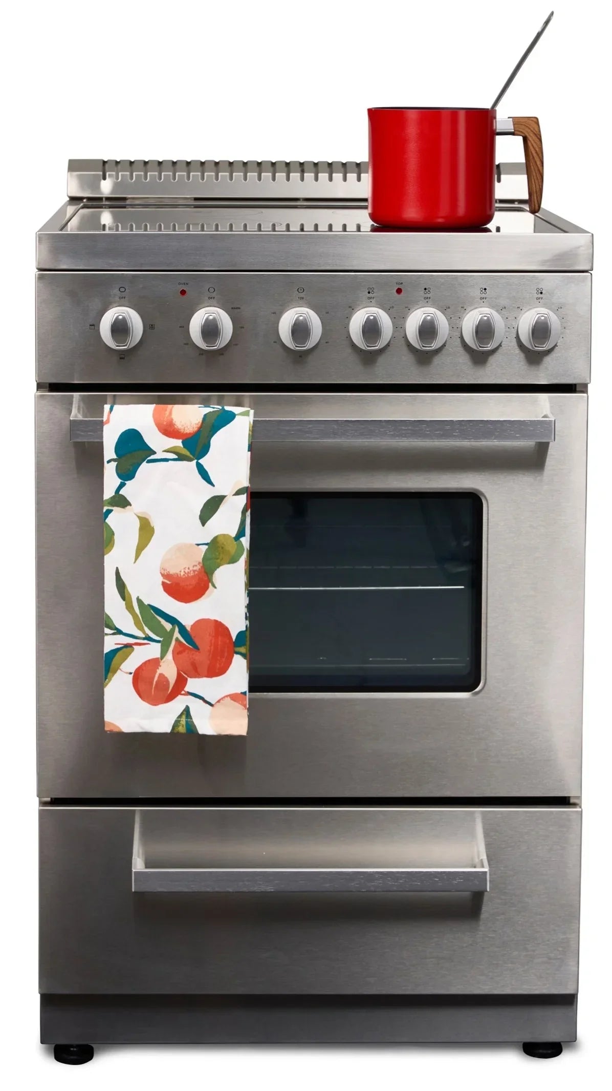 Premium Levella 24in Freestanding Electric Range With 4 Burners And 2.6 Cu. Ft. Oven Capacity
