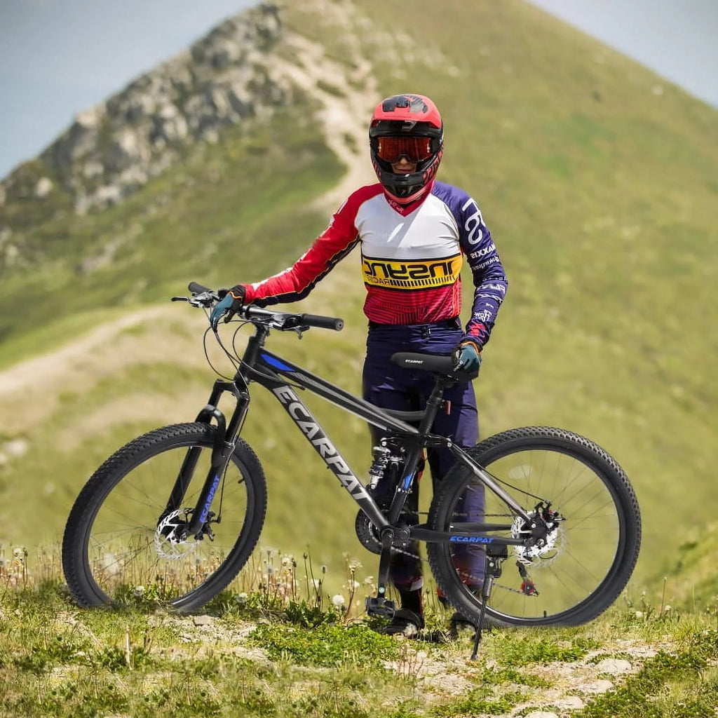 27.5 Inch Full Suspension Mountain Bike With Front And Rear Dual Shock Absorbers, Mechanical Disc Brakes, 21-Speed - A2760