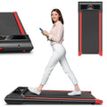 FLIMDER Portable Under Desk Walking Pad Treadmill, 2.5 HP, 265 lbs Capacity, LED Display - White Or Black