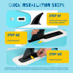 FunWater Inflatable Stand Up Paddle Board, 11 ft x 32 in x 6 in - SUP Paddle Accessories