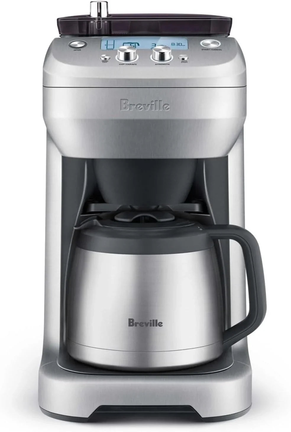 Breville Grind Control Coffee Maker With Grinder, Thermal Carafe, Brushed Stainless Steel - BDC650BSS