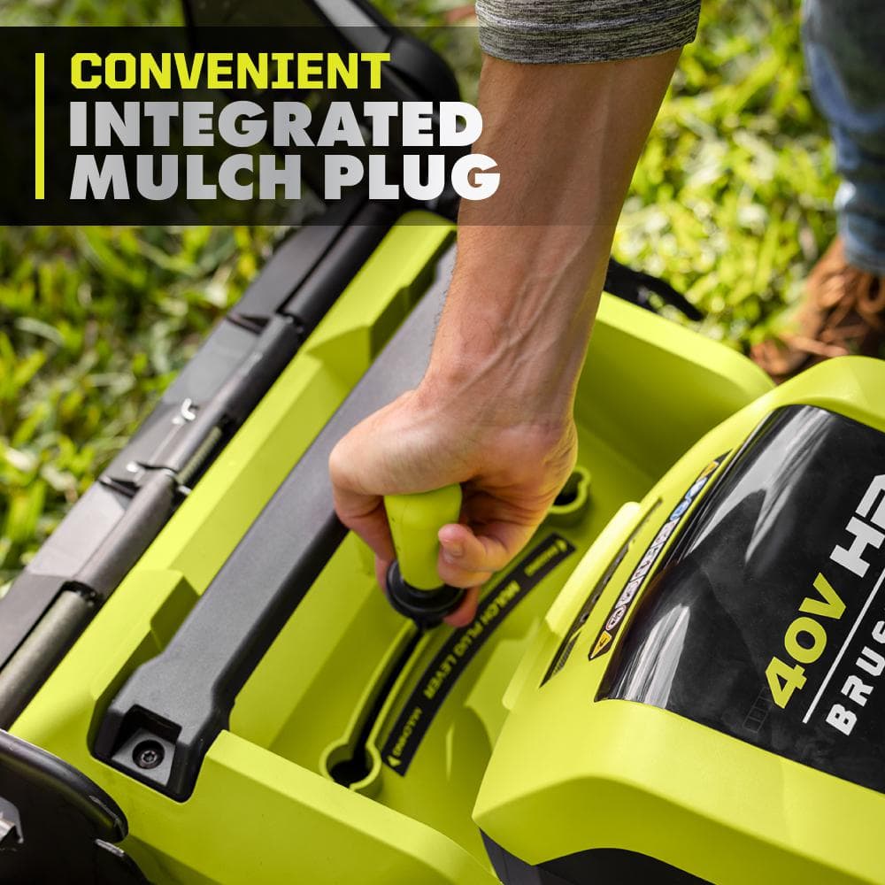 Ryobi 40V HP Brushless 21-in Self-Propelled AWD Lawn Mower With (2) 6.0Ah Batteries And Charger - RY401021