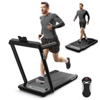 GYMAX 2-in-1 Folding Under Desk Treadmill With Speaker, App And Remote Control - 2.5HP