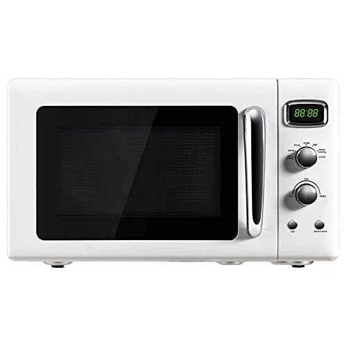 ARLIME Retro Countertop Microwave Oven, 900W 0.9 Cu.Ft - 19.5in x 14in x 11in