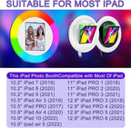 Portable iPad Photo Booth With 29in LCD Screen, RGB Ring Light, Remote Control And Flight Case