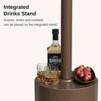 EAST OAK Patio Heater 50 000 BTU Bronze 31.9 in x 31.9 in x 86.6 in