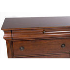 8 Drawer 64in W Double Dresser With Mirror - 80in H x 18in D