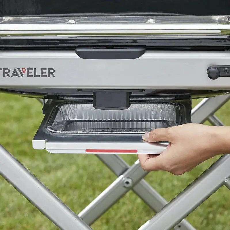 Weber Traveler Portable Propane Gas Grill - 20 lb, 43.6 W