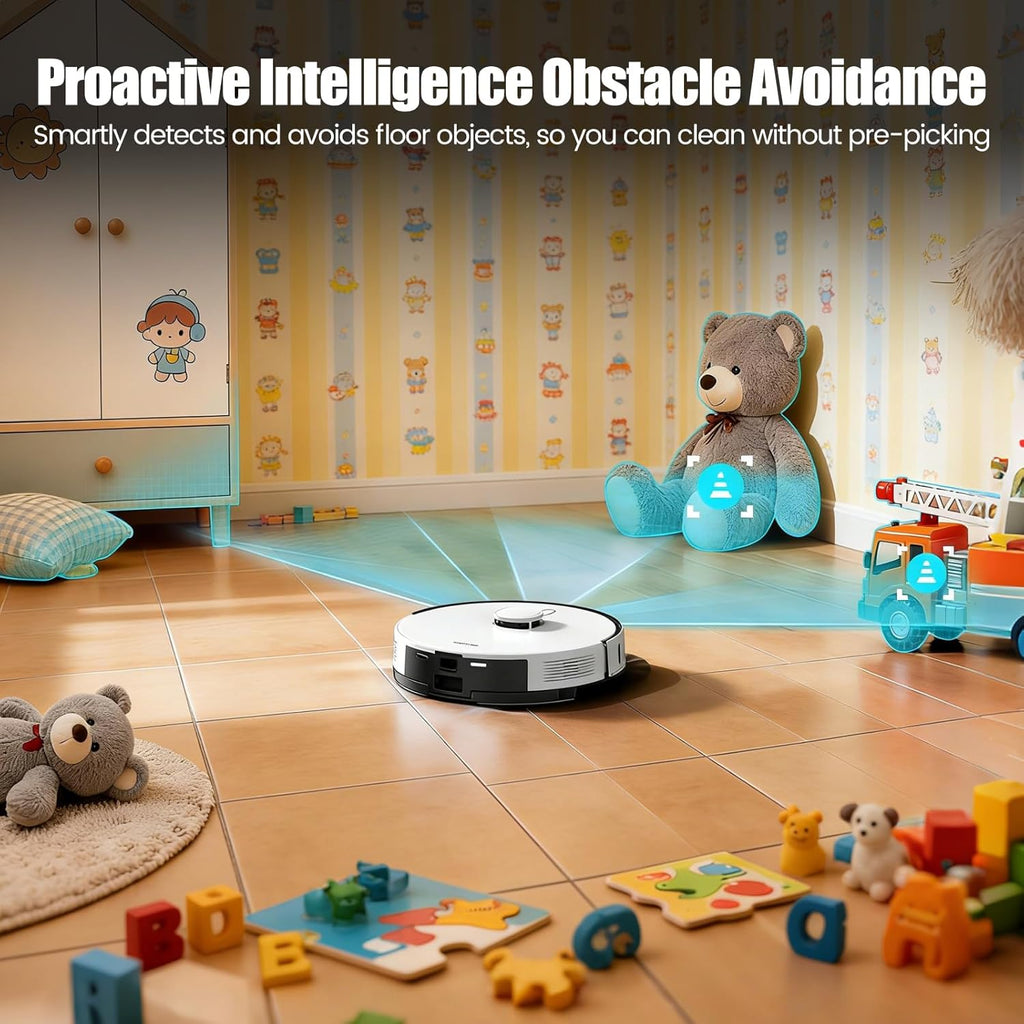 AIRROBO Robot Vacuum And Mop With Self-Emptying 75-Day Capacity