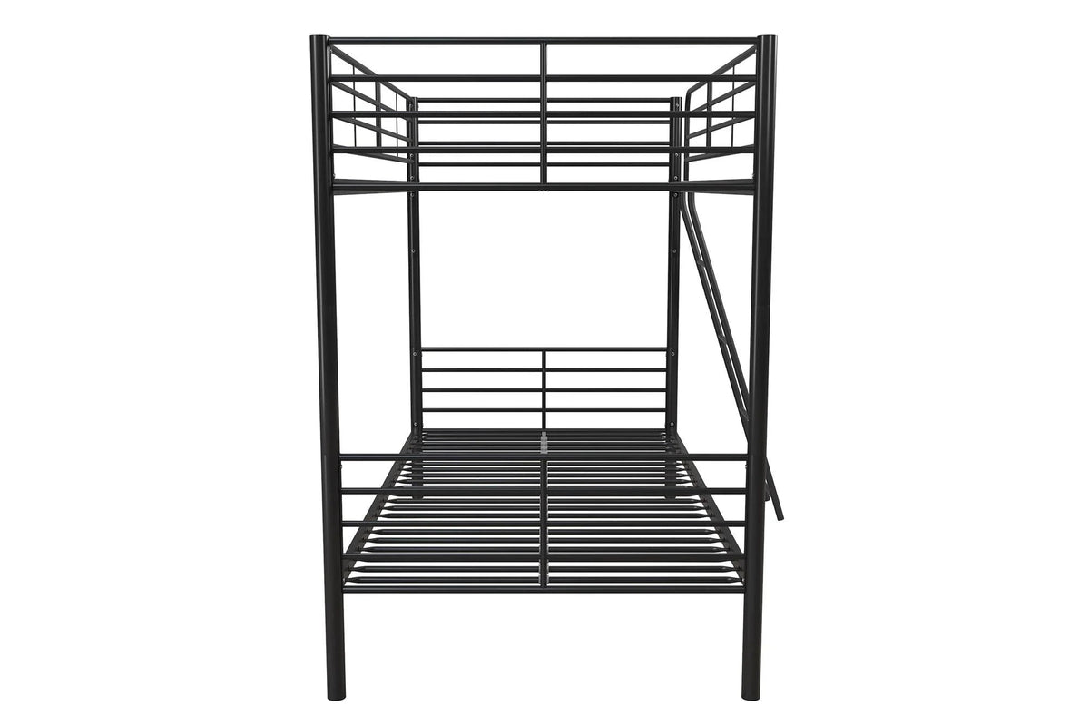 Mainstays Convertible Twin Over Twin Metal Bunk Bed - Black