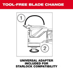 18V Cordless Oscillating Multi-Tool Kit With 5.0Ah Battery, Charger And Tool Bag