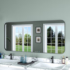 Aluminum Alloy Rounded Corner Wall Vanity Mirror