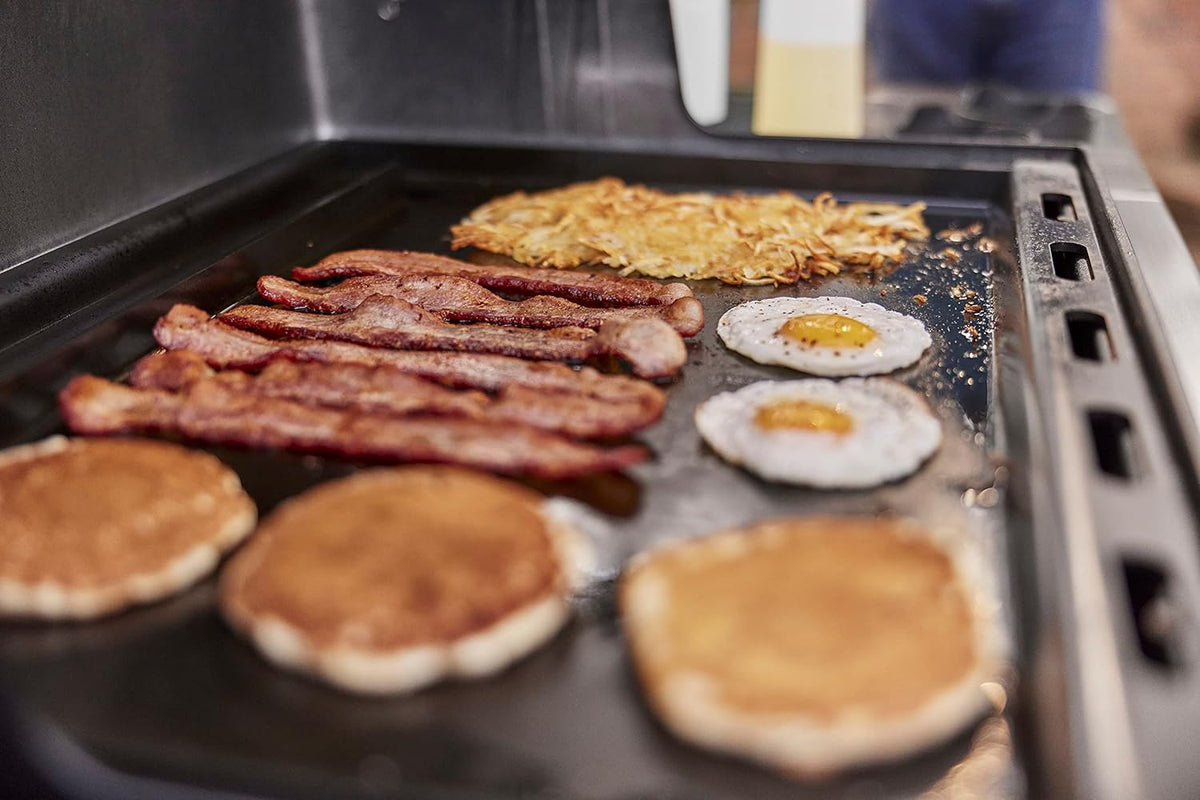 Weber Outdoor Griddle Insert, Full-Size Pre-Seasoned Carbon Steel - Spirit And Searwood