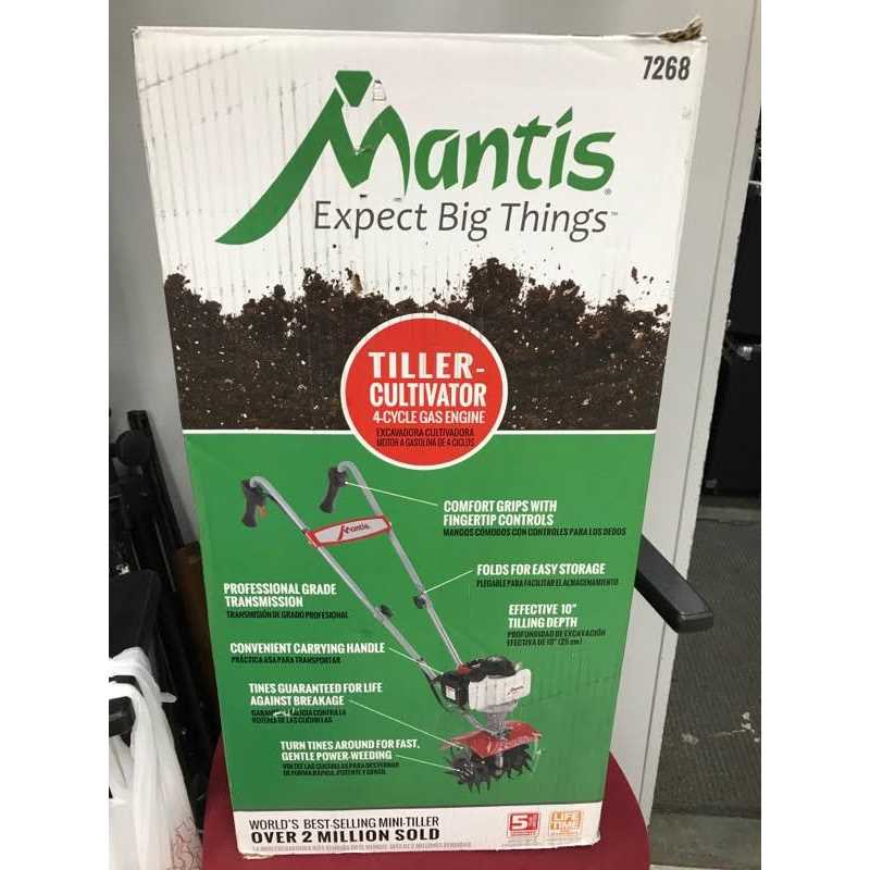 Mantis Front-Tine Mini Tiller/Cultivator 25cc 9-in - 7268