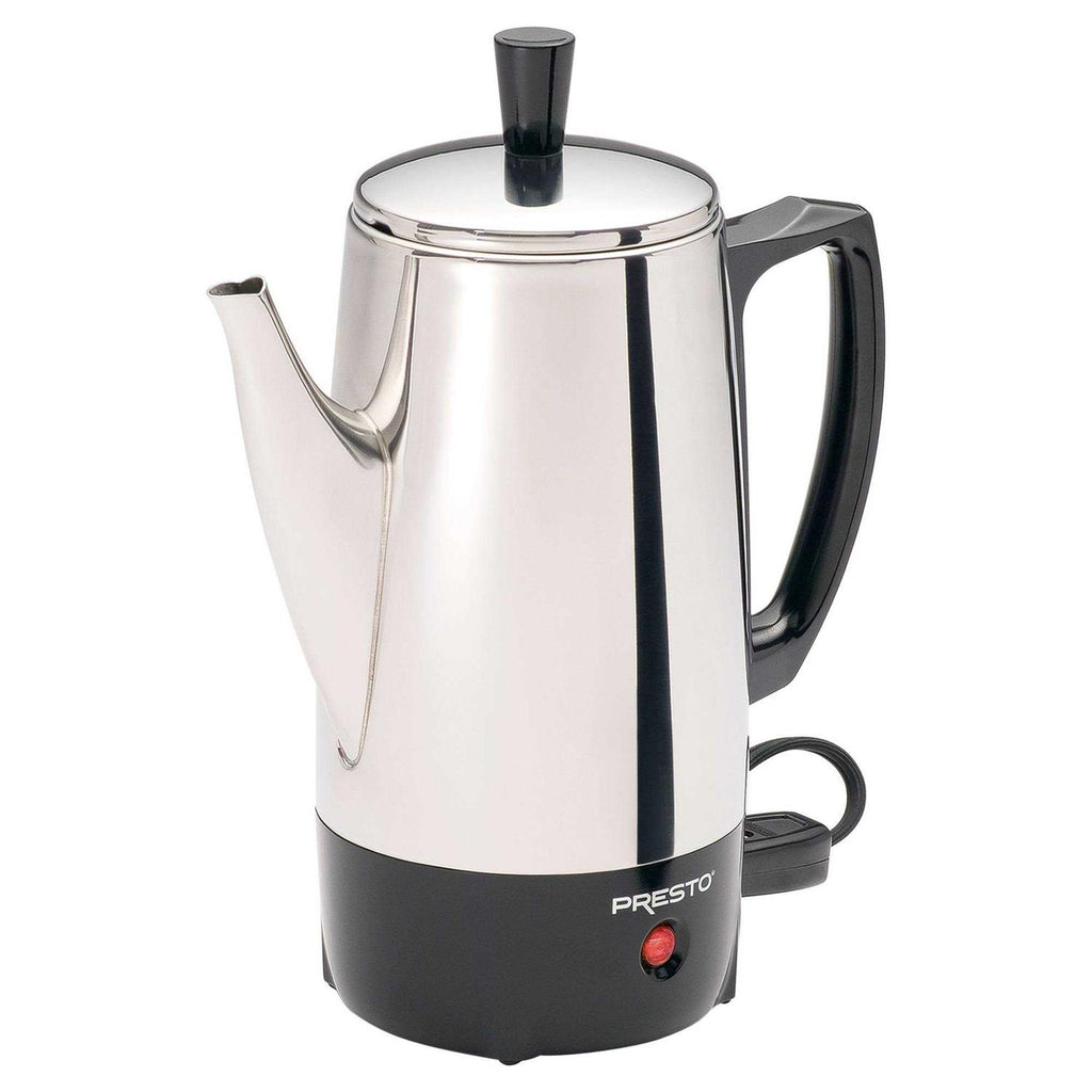 Presto Stainless Steel Percolator Coffee Maker, 6-Cup - 02822