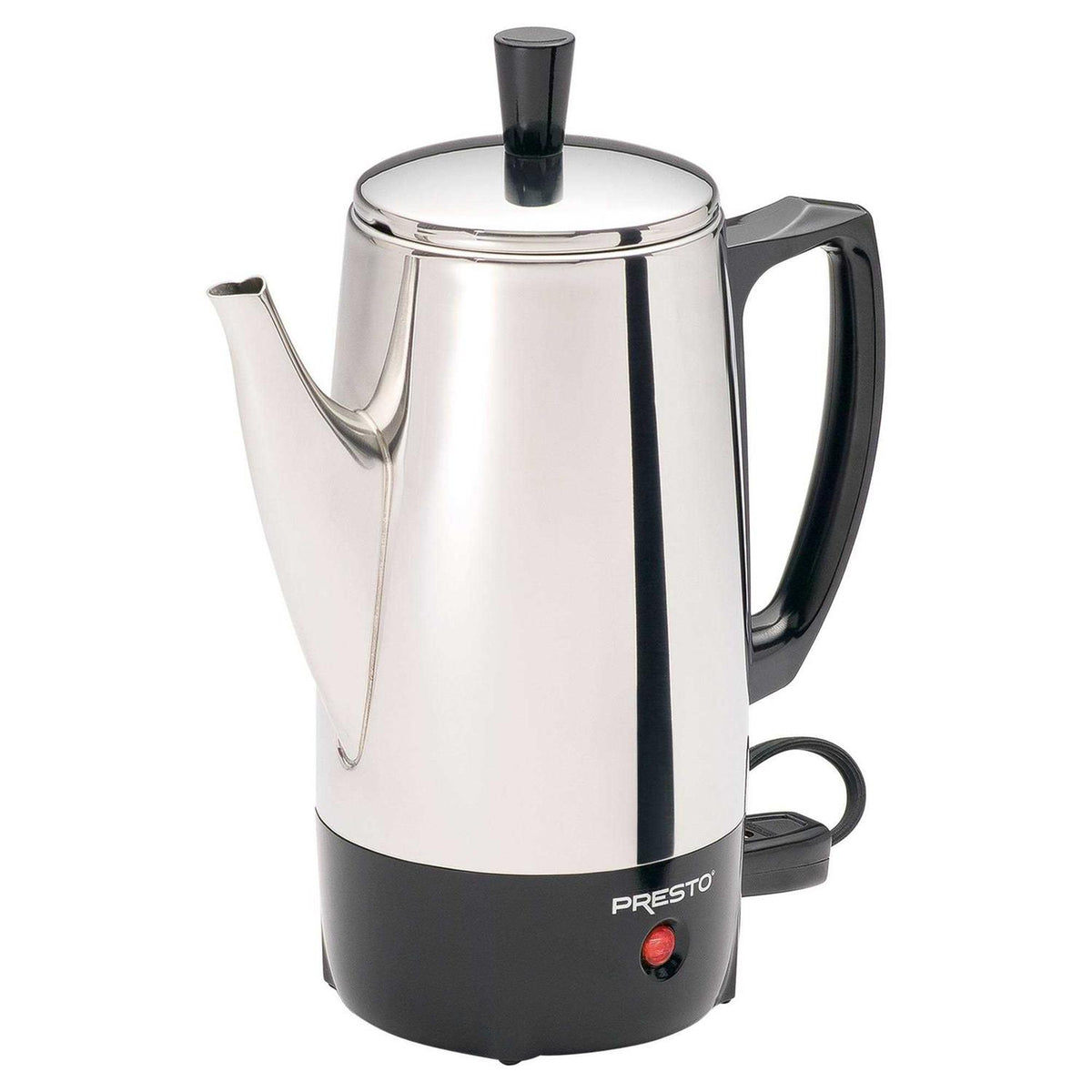 Presto Stainless Steel Percolator Coffee Maker, 6-Cup - 02822